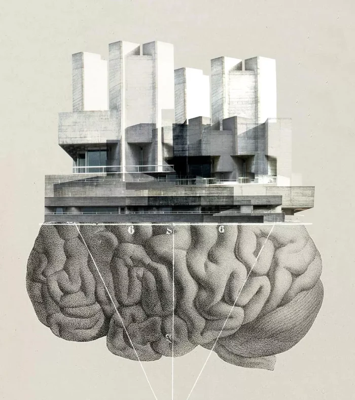 არქიტექტურისა და გონების კავშირი - ბრუტალისტური შენობა ადამიანის ტვინზე.